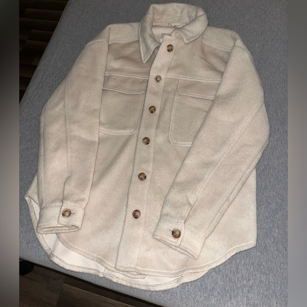 Beige Polyester Coat 🤎 PACSUN